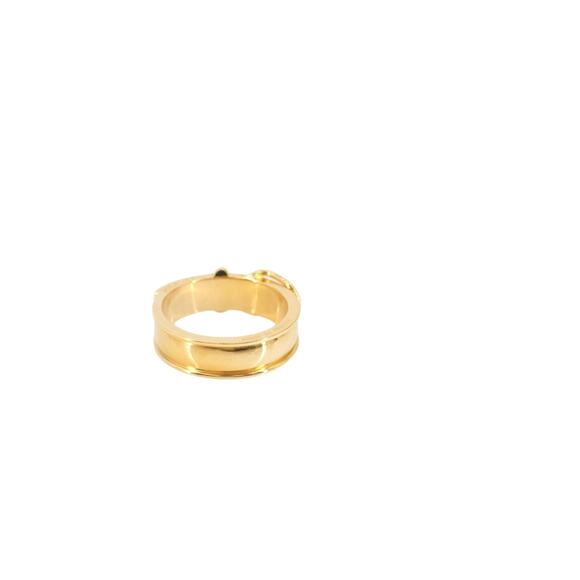 Hermès Gold Scarf Ring – Belt Buckle Design (Certified Authentic) - Picture 1 of 4